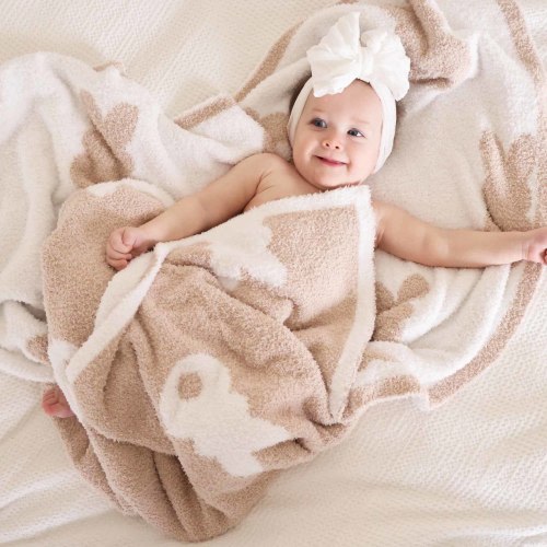 CuddleLane™ Luxe Blankets | Neutral Bunnies
