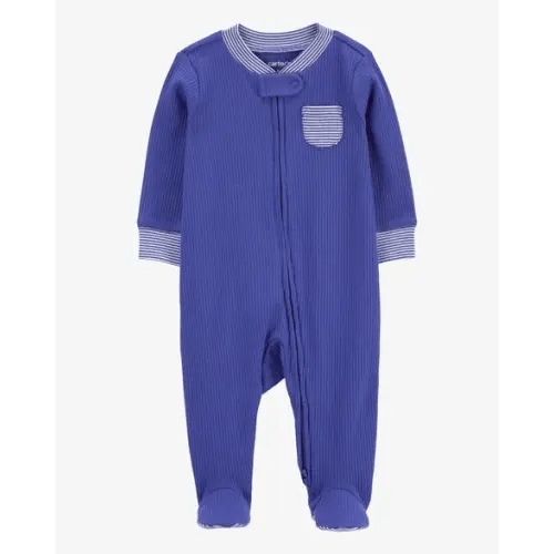 Baby Striped 2-Way Zip Sleep & Play Pajamas - Carter's | Carter's