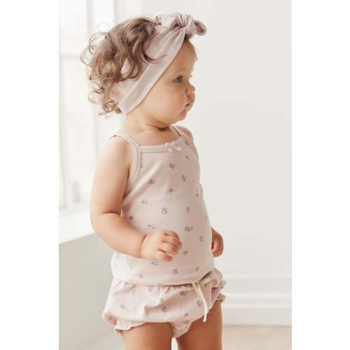 Organic Cotton Frill Bloomer - Meredith Violet