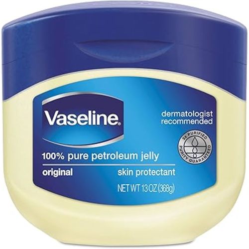 Vaseline Original Petroleum Jelly 13 oz - Hypoallergenic Moisturizer for Dry Skin, Non-Comedogenic Gel