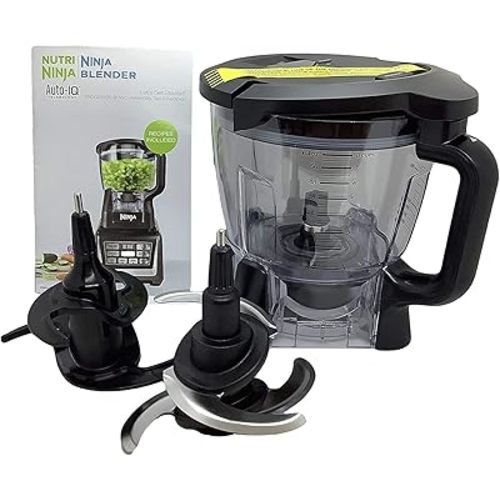 Ninja 64oz (8 Cup) Food Processor Bowl Locking Lid Blade Kit for BN801 BL910 BL680 BL681 BL682 BL640 BL641 BL642 Blender