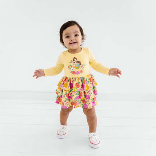Disney Princess Belle Tiered Dress with Bloomer