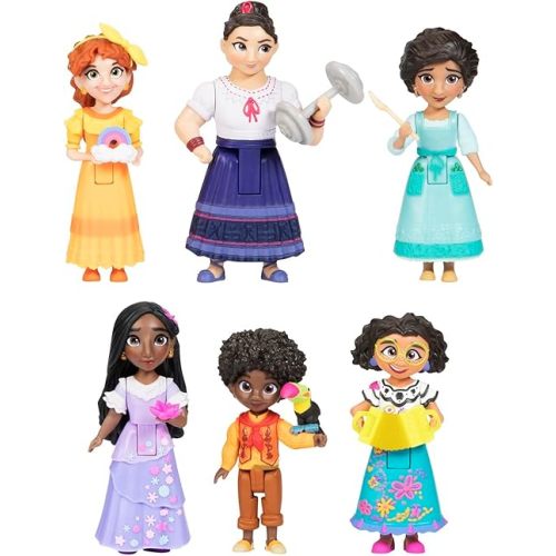 Disney Encanto Doll Figures, The Madrigal Family 6-Pack Set Each with an Accessory - Great to Play with The Casa Madrigal