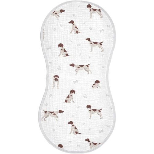 German Shorthaired Pointer Muslin Burp Cloths for Baby 1 Pack 100% Cotton Baby Washcloths Bibs for Boy Girl