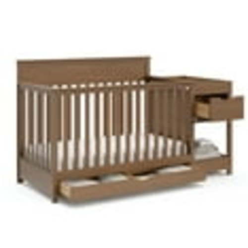 Graco Shiloh Convertible Baby Crib and Changer, Hazelnut