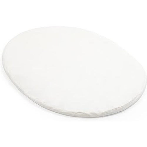 Stokke Sleepi Mini Fitted Sheet V3, White - Compatible with Sleepi Mini Mattress V3-100% Fine Cotton Percale - Washable