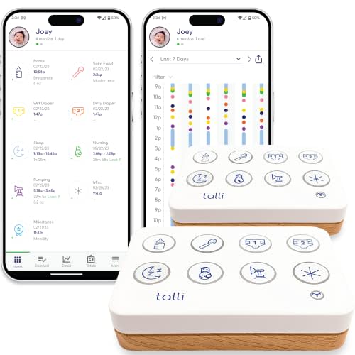 Talli - Log Feedings, Diapers, Sleep & More with 1-Touch, WiFi Device Links to The Talli App for Real-Time Monitoring & Sharing Data with Family, Caregivers & Doctors, 2023 Launch Date