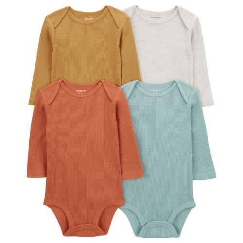 Baby 4-Pack Long-Sleeve Bodysuits - Carter's | Carter's