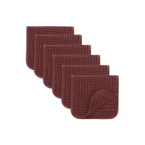 Muslin Burp Cloths - Pack of 6