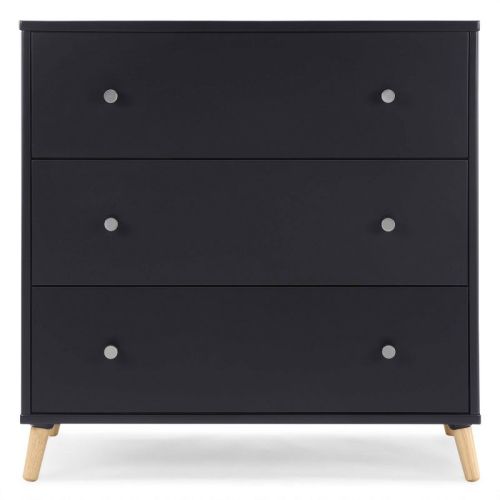 Delta Children Jordan 3 Drawer Dresser With Interlocking Drawers - Bianca White/natural