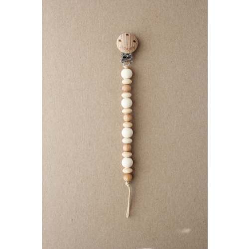 Pacifier Clip - Amor | Cream – littleCHEW