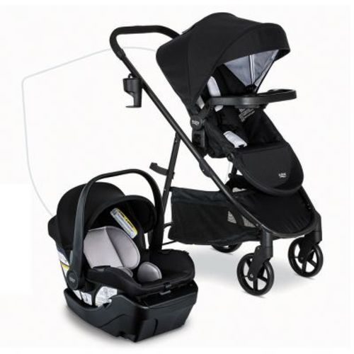 Britax Willow Brook Baby Travel System With Infant Car Seat And Stroller - Graphite Glacier