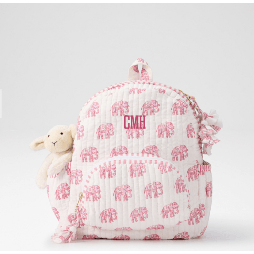 Block Print Quilted Backpack