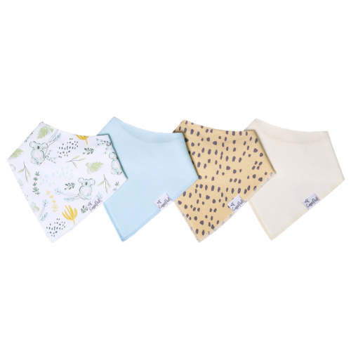 Copper Pearl Baby Bandana Bibs - 4 Pack