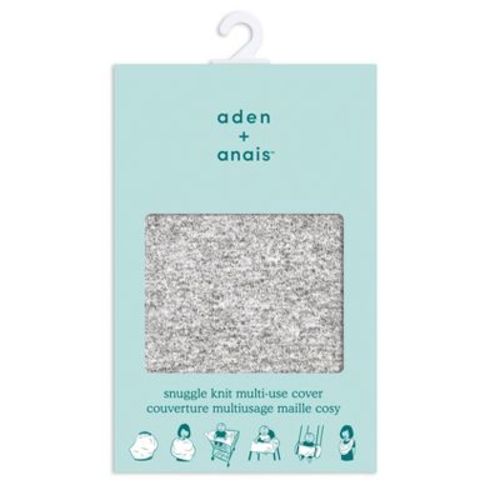 Aden + Anais Snuggle Knit Multi Use Cover - Heather Gray
