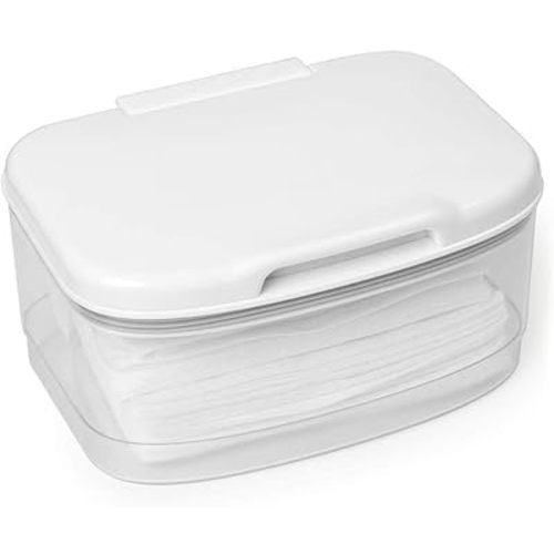 Skip Hop Wipes Dispenser, Nursery Style, Clear/White
