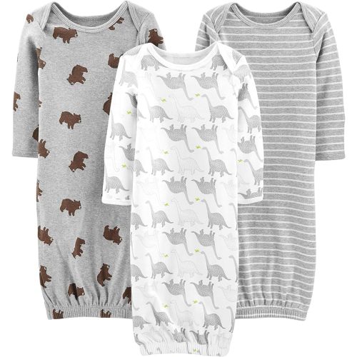 Simple Joys by Carter's Baby 3-Pack Neutral Cotton Sleeper Gown