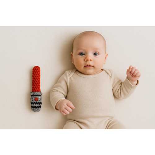 Crochet Baby Rattle / Baby Toy / Photo Prop / Baby Shower Gift: Star Wars Light Saber