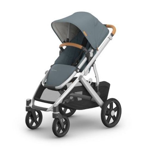 UPPAbaby Vista V3 Full-Size Stroller - Callum: Adjustable Harness, Infant Car Seat Compatible, Flat-Free Tires