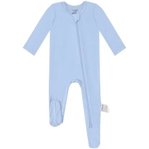 BubblePanda Rayon Made From Bamboo Baby Pajamas Baby Clothes for Boys Girls Unisex Zip-Front Non-Slip Onesie Sleeper