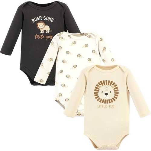 Hudson Baby unisex-baby Cotton Long-sleeve Bodysuits