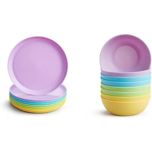 Munchkin® Multi™ Baby and Toddler Plates, 8 Pack & Multi™ Baby and Toddler Bowls, 8 Pack