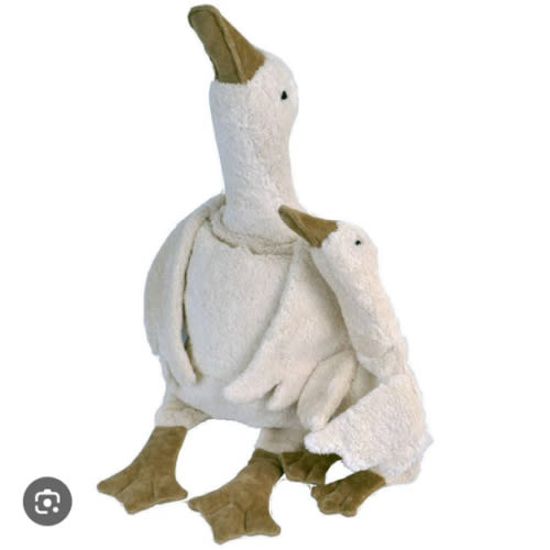 Organic Cotton Goose Warming Pillow | Cherry Stone Filling | Baby Gifts