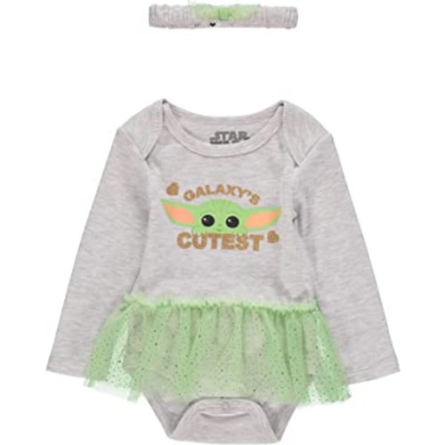 STAR WARS Baby Girls Clothing One Piece Set - Baby Yoda Baby Clothes - Baby Girl Clothes