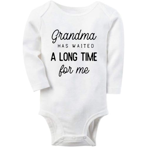 shlrzy Grandma baby announcement Newborn Baby Boy Clothes Funny Baby Bodysuits for Girls