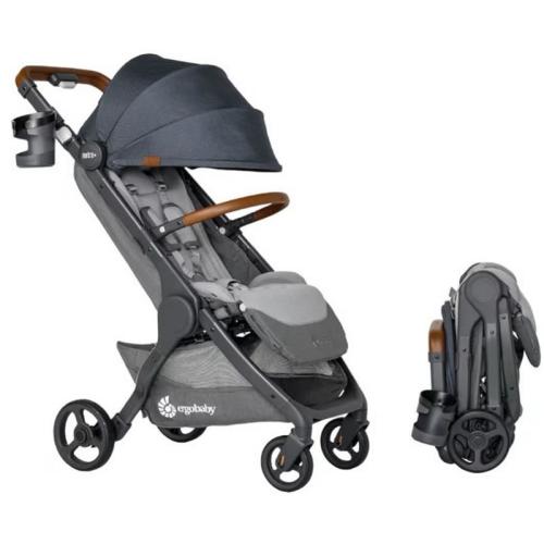 Ergobaby Metro+ Deluxe Compact Baby Stroller, London Grey