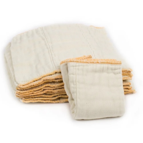 Cloth-eez Prefold Diapers - Organic Natural Unbleached