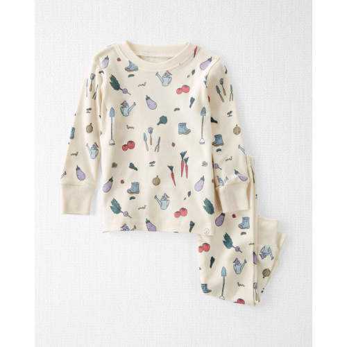 Baby Organic Cotton Pajamas Set - Style,Veggie Garden Print