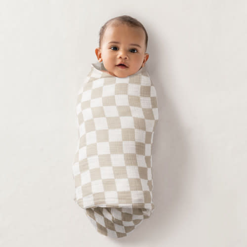 Itzy Ritzy Multi-Use Cover – A Nursing Cover, Swaddle, Car Seat Cover, Tummy Time Mat & Burp Cloth All in One – (Checkerboard)