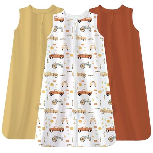 TotAha Sleep Sack 0-6 months 0.5 TOG, Lightweight Summer Transition Sleeping Bag for Babies Boy Girl, Infant Baby Wearable Blanket 3-Pack, 0.5 TOG