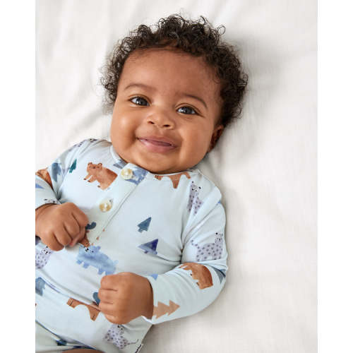 Alpine Explorers Henley Bodysuit | Little Sleepies