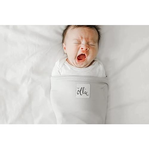 The Ollie Swaddle - Helps to reduce The Moro (startle) reflex - Made from a custom designed moisture-wicking material (Stone)