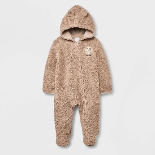 Baby Disney Winnie the Pooh Solid Bodysuit - Light Brown, Size: 6-9M