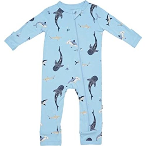 KYTE BABY Soft Bamboo Rayon Rompers, Zipper Closure, 0-24 Months