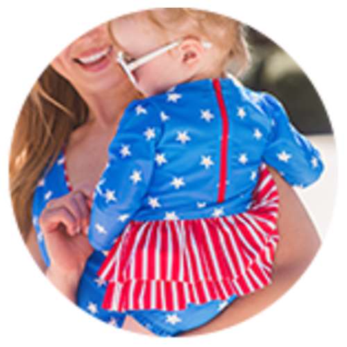 Long Sleeve One Piece Rash Guard | RuffleButts & RuggedButts