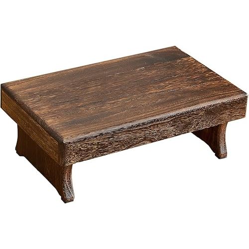 Wooden Step Stool,Small Wood Stool,One Step Stool for Adults,High Bed Step