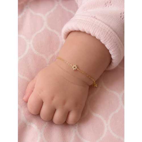 Tiny Star of David Bracelet - Baby