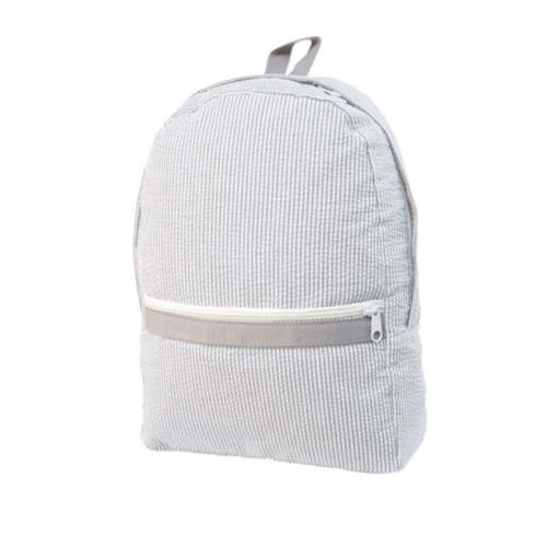 Backpack - Grey Seersucker