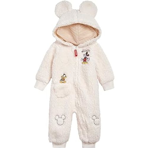 Disney Winnie the Pooh Mickey Mouse Lilo & Stitch Jack Skellington Monsters Inc Baby Zip Up Coverall Newborn to Infant Sizes