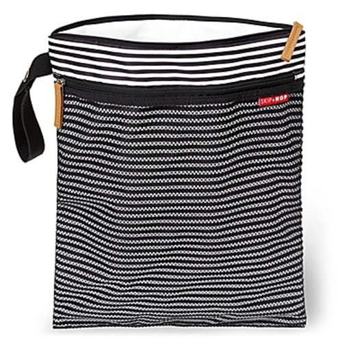 SKIP*HOP® Grab & Go Wet/Dry Bag in Black/White