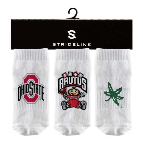 Ohio State Buckeyes 3 Pack Baby Socks