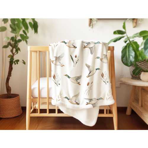 Mallard duck blanket, Duck nursery bedding, Duck hunting baby blanket, Hunting blanket, Mallard duck nursery Hunting blanket Mallard Meadows