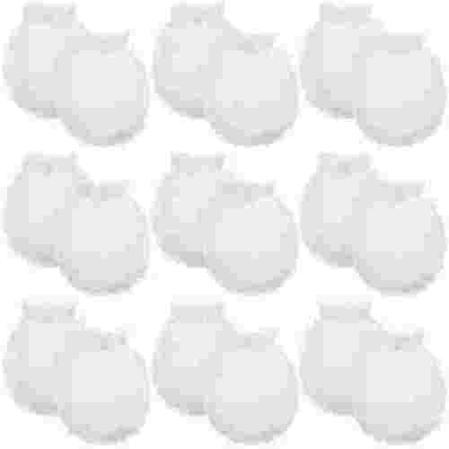9 Pairs Newborn Baby Boys Girls Mittens 0-6 Months Infant Toddler Mittens No Scratch Solid Color Gloves Style 2