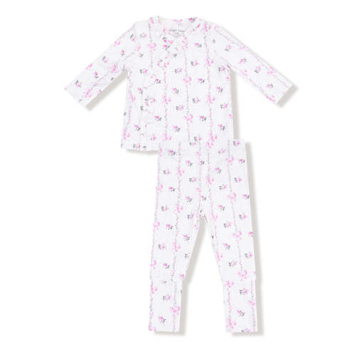 Take Me Home Baby Set, Dainty Buds and Bows Stripe