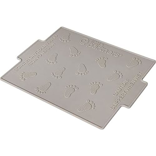 Little Partners Silicone Mat for The Explore 'N Store Learning Tower Platform Only (Not Compatible with The Learn 'N Fold Learning Tower), Non-Slip Grip Washable Mat Fits to Platform (Grey)