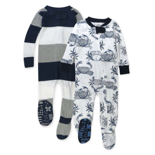 2-Pack Organic Cotton Snug-Fit Footed Pajama | Honest Baby Clothing